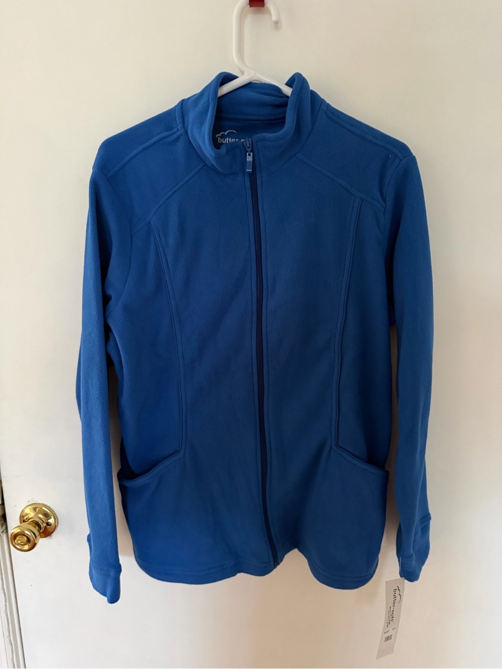 Butter soft scrub jacket. Royal Blue. Large